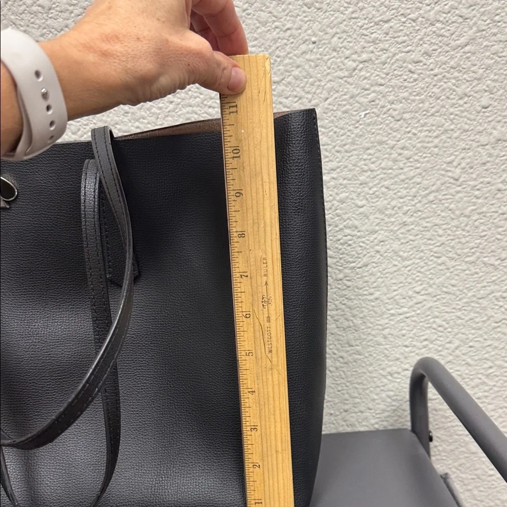 Kate Spade Charcoal Tote with Matching Pouch
